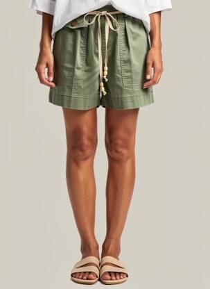 Short taille normale taille normale vert IZZY femme