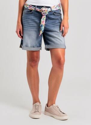 Short tissage denim taille normale gris MAISON ONADO femme