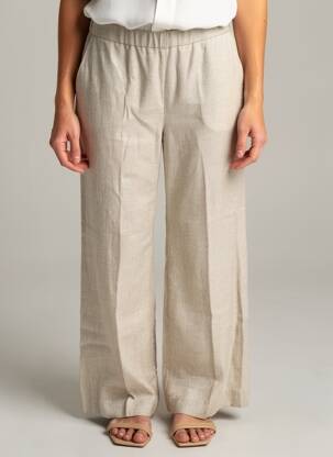Pantalon large poches taille normale argent DIEGA femme