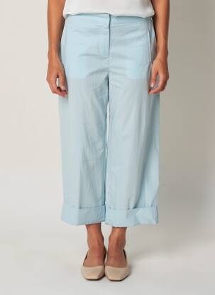Pantalon 7/8 taille élastique taille normale bleu BELLA JONES femme