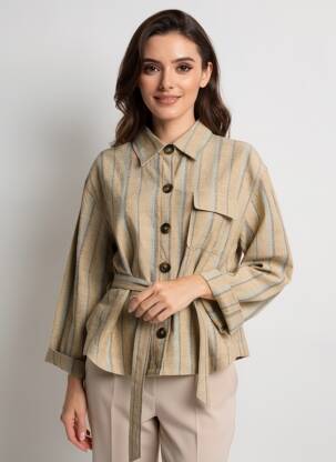 Veste casual poches marron DIEGA femme