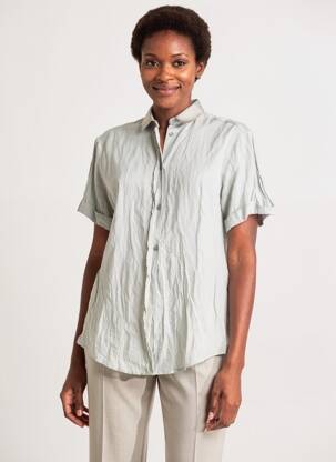 Chemisier manches courtes manches courtes gris FORTE-FORTE femme