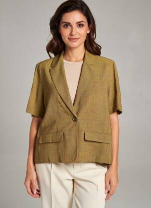 Blazer poches marron MOMONI femme