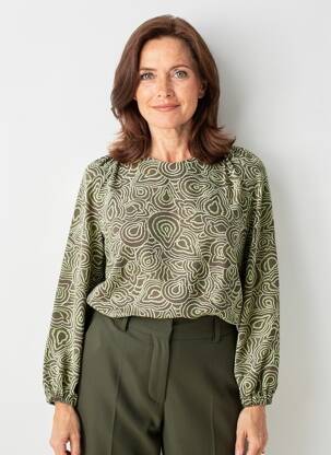 T-shirt manches longues manches longues vert CISO femme