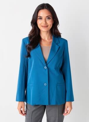 Blazer finition intérieure doublée bleu SPG WOMAN femme