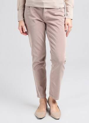 Pantalon slim taille normale taille normale beige !OHO! femme