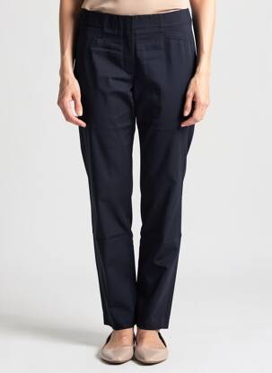 Pantalon slim taille élastique taille normale bleu BIANCA femme
