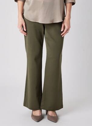 Pantalon flare stretch taille normale vert CHATELET femme