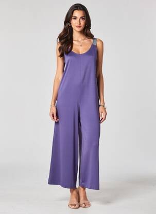 Combi-pantalon sans manche sans manche bleu GUITARE femme