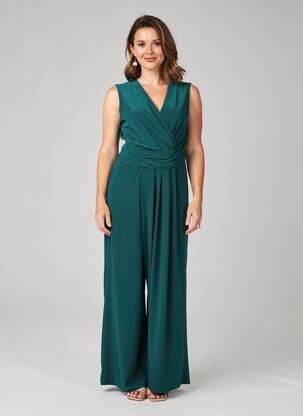 Combi-pantalon sans manche sans manche vert PAZ TORRAS femme