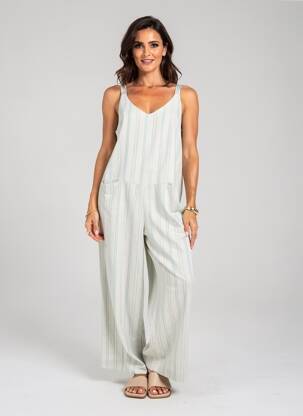 Combi-pantalon sans manche sans manche gris GUITARE femme
