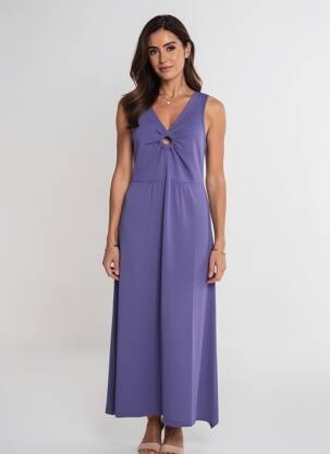Robe longue sans manche sans manche violet GUITARE femme