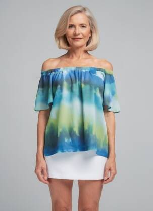 Top manches courtes manches courtes bleu GREGORY PAT femme