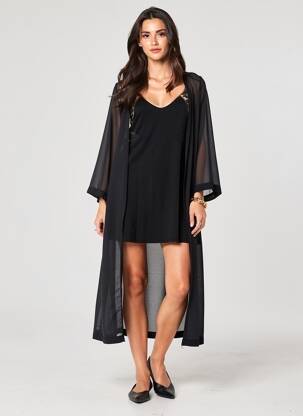 Nuisette/combinette stretch noir LE CHAT femme