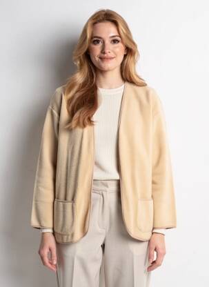 Veste casual coupe droite beige CALIDA femme