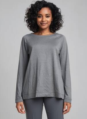 T-shirt manches longues manches longues gris CALIDA femme