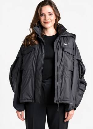 Doudoune manches longues sans capuche noir NIKE femme