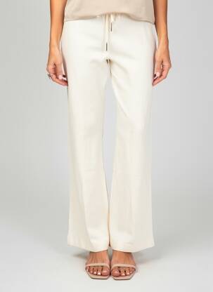 Pantalon droit stretch taille normale beige LIU JO femme