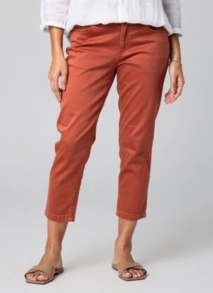 Pantacourt stretch taille normale orange LIU JO femme
