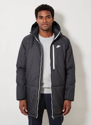 Doudoune manches longues a capuche noir NIKE homme