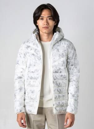Doudoune manches longues a capuche gris NIKE homme