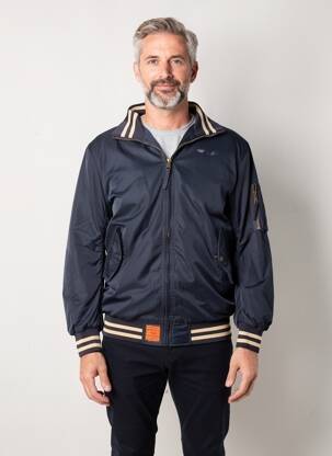 Blouson poches bleu BOMBERS homme
