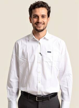 Chemise manches longues poches blanc FACONNABLE homme