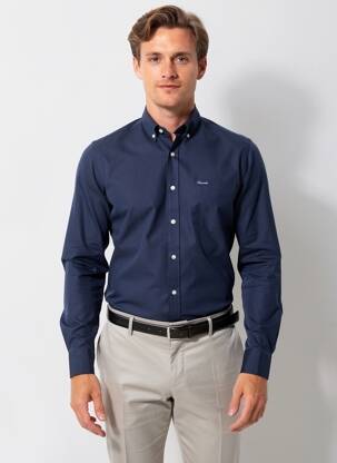 Chemise manches longues poches bleu FACONNABLE homme