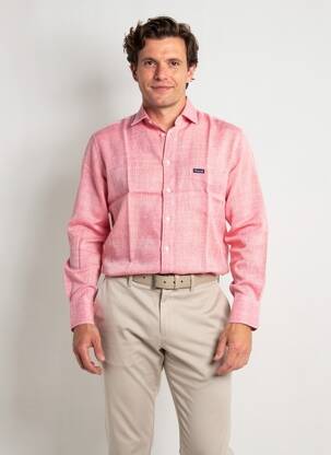 Chemise manches longues poches rouge FACONNABLE homme