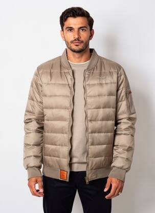 Doudoune manches longues sans capuche marron BOMBERS homme
