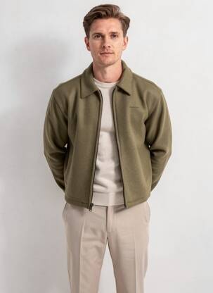 Veste casual finition intérieure doublée vert GUESS homme