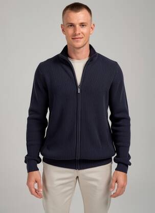 Gilet manches longues manches longues bleu GUESS homme