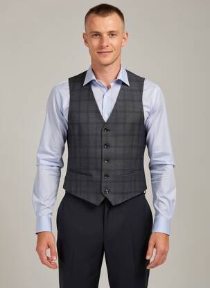 Gilet sans manche coupe cintrée gris IKKS homme