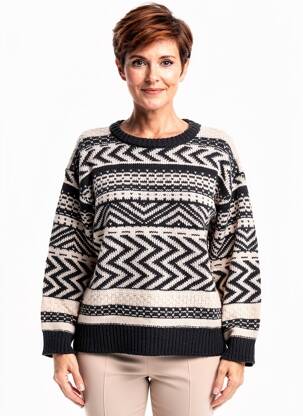 Pull stretch manches longues noir PAZ TORRAS femme
