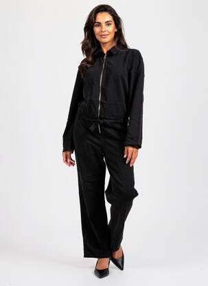 Combi-pantalon coupe cintrée manches longues noir IMPAQT femme