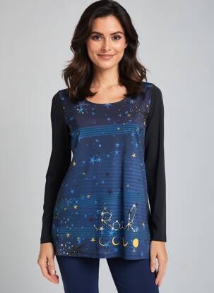 T-shirt manches longues manches longues noir ANATOPIK femme