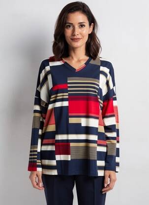 T-shirt manches longues manches longues bleu MASAI femme