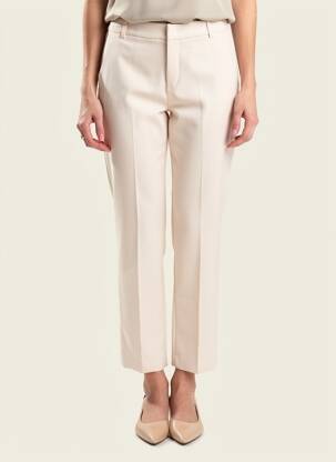 Pantalon 7/8 taille élastique taille normale beige SIGNE NATURE femme