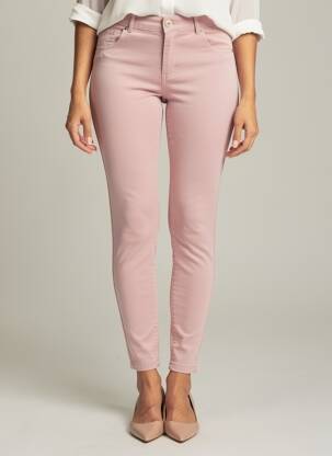 Jegging tissage jersey taille normale rose LCDN femme