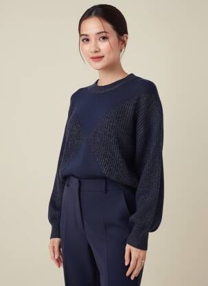 Pull coupe droite manches longues noir CLOSED femme