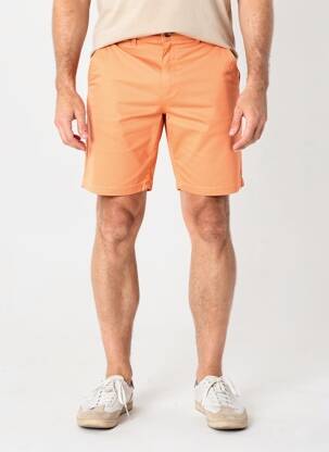 Bermuda stretch taille normale orange MCS homme
