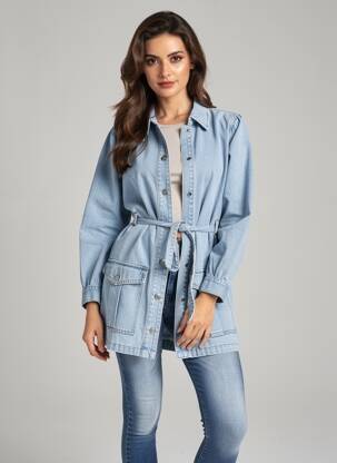 Veste casual poches bleu OBJECT femme