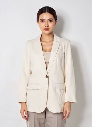Blazer poches beige OBJECT femme