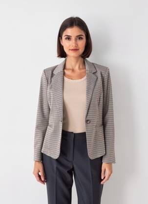 Blazer poches marron ICHI femme