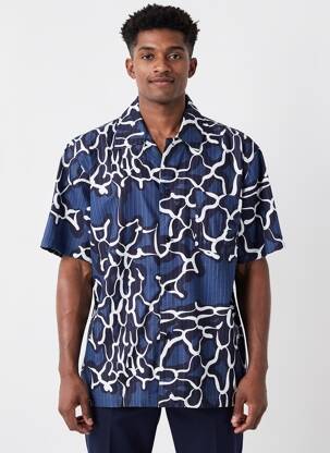 Chemise manches courtes poches bleu EDWIN homme