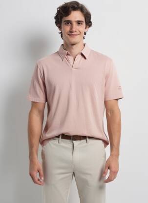 T-shirt stretch manches courtes rose ECOALF homme
