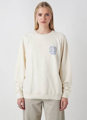 Sweat-shirt tissage jersey manches longues beige EDWIN homme