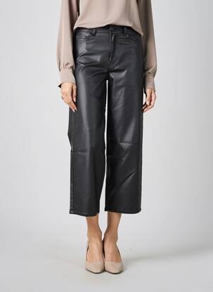 Pantalon 7/8 taille haute taille haute noir VILA femme