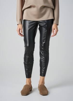 Legging tissage simili-cuir taille normale noir VILA femme