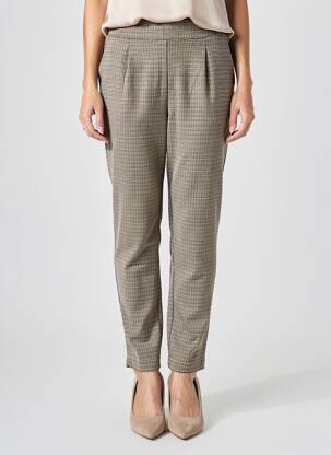 Pantalon slim taille élastique taille normale beige B.YOUNG femme